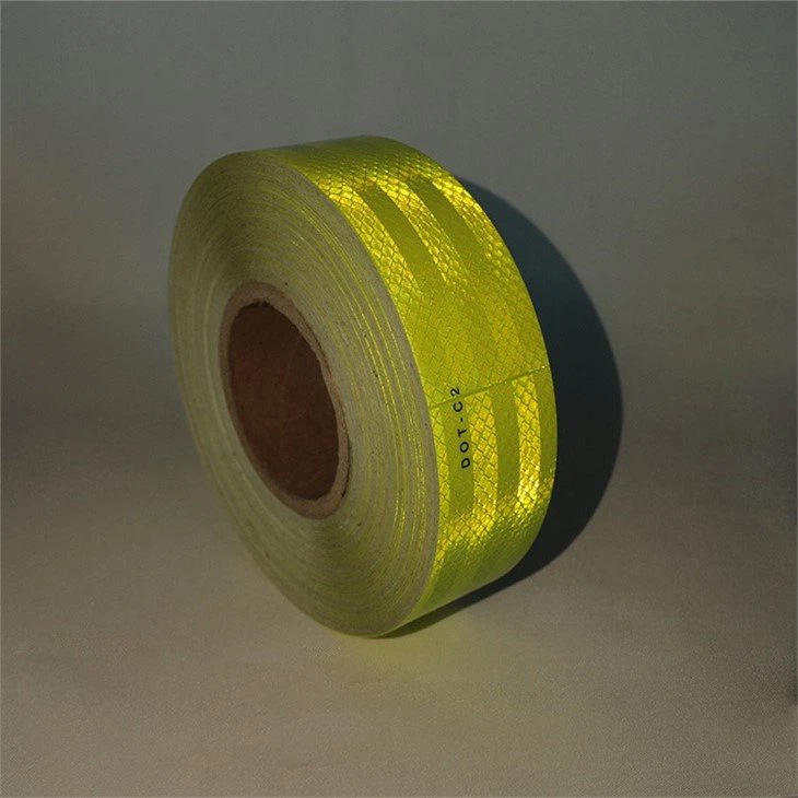 Fluorescent Yellow conspicuity Tape for trailers