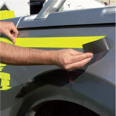 Cinta magnètica reflectant fluorescent