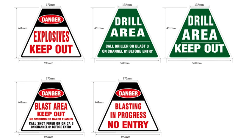 Reflective Sticker for 3-Sided Pyramid Cone 7 Reflective Sticker for 3-Sided Pyramid Cone 7