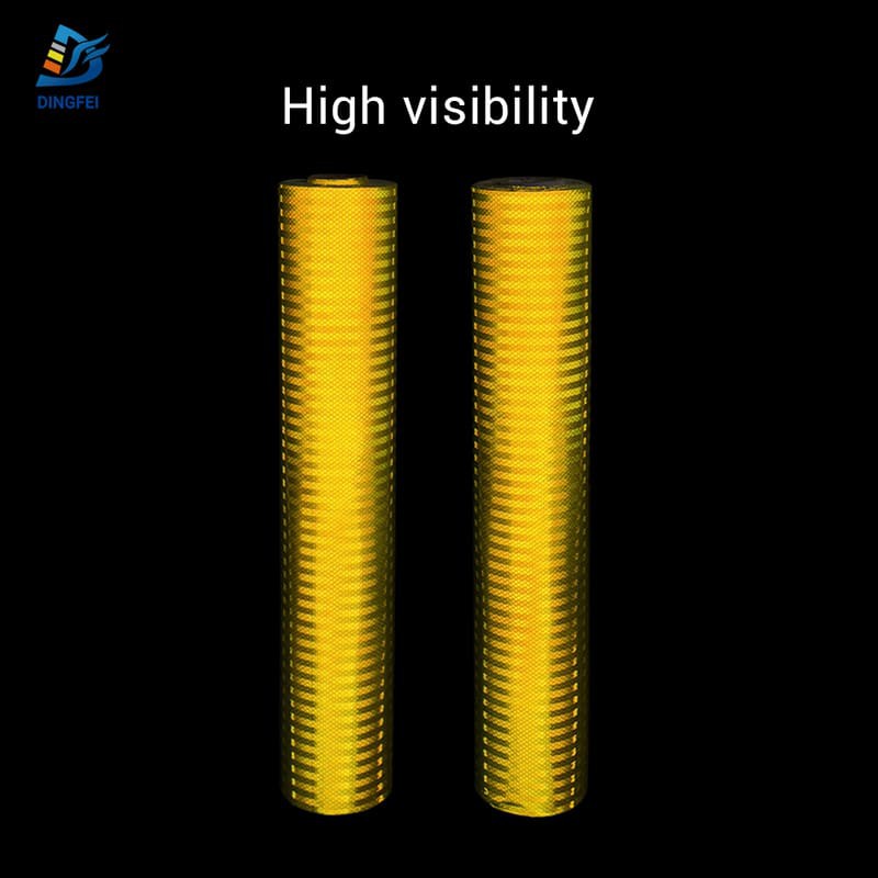 Fluorescent Yellow RA2 Reflective Sheeting with Mesh Backing 12 Fluorescent Yellow RA2 Reflective Sheeting with Mesh Backing 12